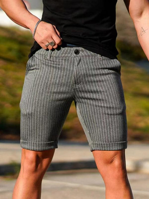 Plaid Plus Size Men's Casual Shorts by Jakotomen