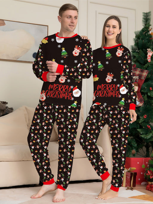 Santa Claus Christmas Father and Son Matching Pajama Set - Festive Holiday Lounge Set for Cozy Family Moments
