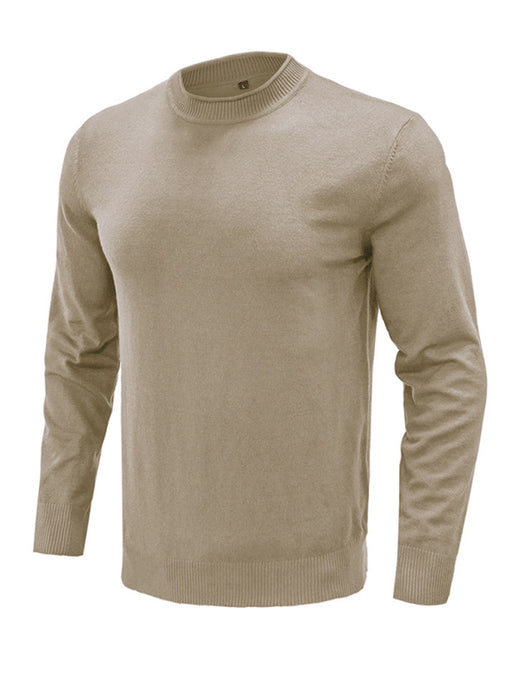 Effortless Style Men's Solid Knit Sweater for Unmatched Comfort