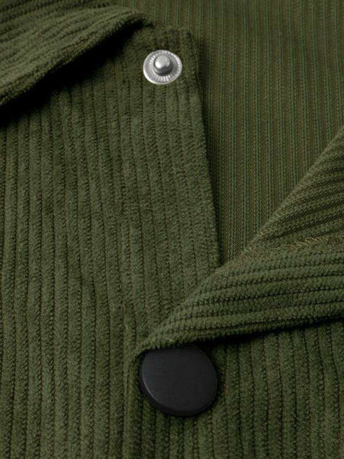Men's Corduroy Utility Shirt with Stylish Multi-Pockets: Effortless Elegance