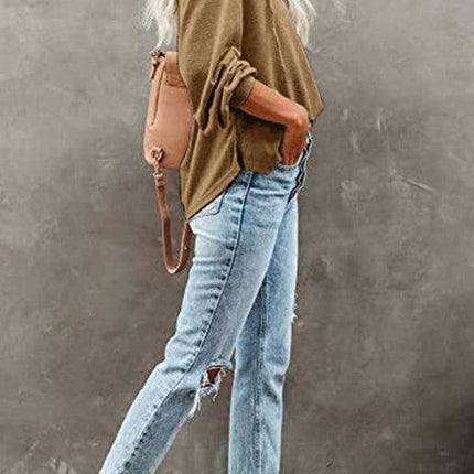 Trendy Women's Button-Up Lantern Sleeve Hoodie