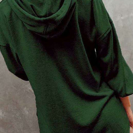 Trendy Women's Button-Up Lantern Sleeve Hoodie