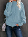 Cozy Solid Color Twist Detail Sweater for Women with Mid Collar