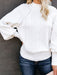 Cozy Solid Color Twist Detail Sweater for Women with Mid Collar