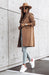 Tweed Coat with Knee-Length Sleeves and Waist Bags: A Cozy Elegance for Versatile Styling