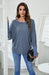 Women's Crewneck Casual Loose Doll Sleeve T-Shirt-kakaclo-Blue-S-Très Elite