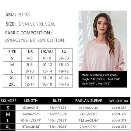 Elegant Batwing Sleeve Cotton Tunic for Women - Stylish Loose Fit Top for Spring-Summer
