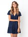Elegant Vibe | Classic Women's A-Line Midi Dress - Short Sleeve Summer Dress