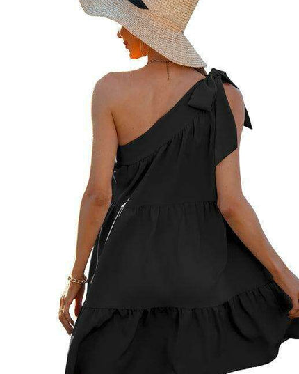 Elegant Sleeveless Summer Dress with Flared Hem for Women - Versatile and Fashionable