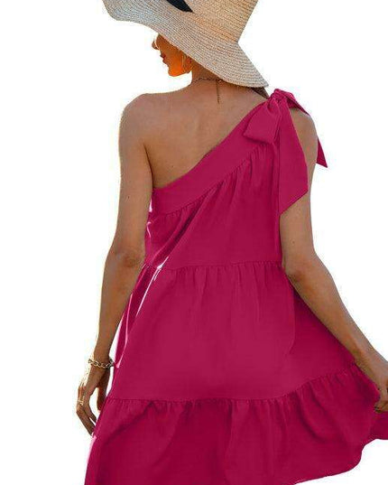 Elegant Sleeveless Summer Dress with Flared Hem for Women - Versatile and Fashionable