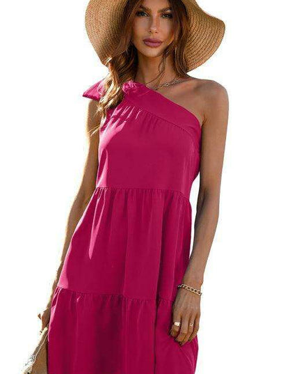 Elegant Sleeveless Summer Dress with Flared Hem for Women - Versatile and Fashionable