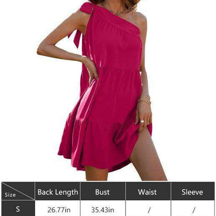 Elegant Sleeveless Summer Dress with Flared Hem for Women - Versatile and Fashionable