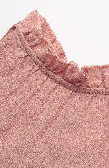 Elegant Sleeveless Halter Neck Dress in Soft Cotton-Linen Blend for Women