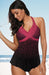 Women's Halter Print Tankini Split Swimsuit-Clothing, Shoes & Accessories›Women›Clothing›Swim›Tankinis-kakaclo-Rose Red-S-Très Elite