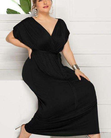 Chic Plus Size V-Neck Summer Dress: Essential for Effortless Style