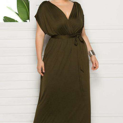 Chic Plus Size V-Neck Summer Dress: Essential for Effortless Style
