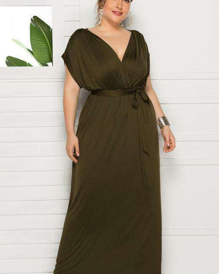 Chic Plus Size V-Neck Summer Dress: Essential for Effortless Style