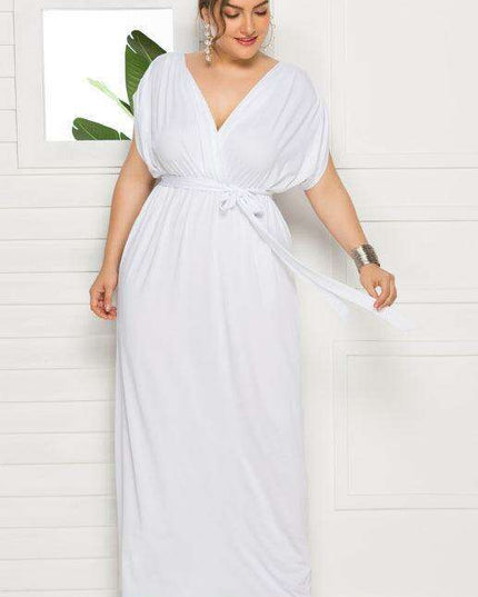 Chic Plus Size V-Neck Summer Dress: Essential for Effortless Style