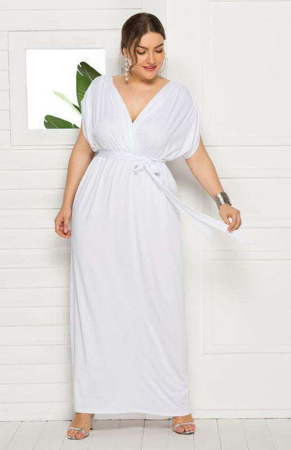 Chic Plus Size V-Neck Summer Dress: Essential for Effortless Style