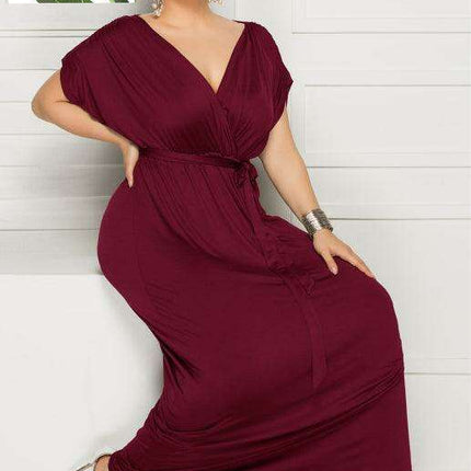 Chic Plus Size V-Neck Summer Dress: Essential for Effortless Style