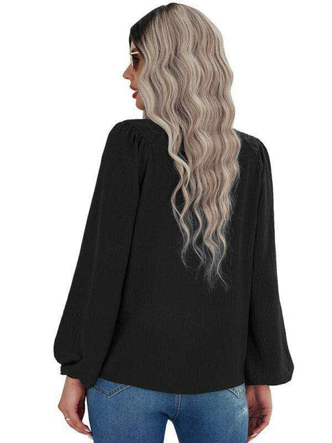 Cozy Solid Color Women's Polyester Pullover with Long Sleeves