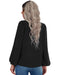 Cozy Solid Color Polyester Pullover with Long Sleeves for Women