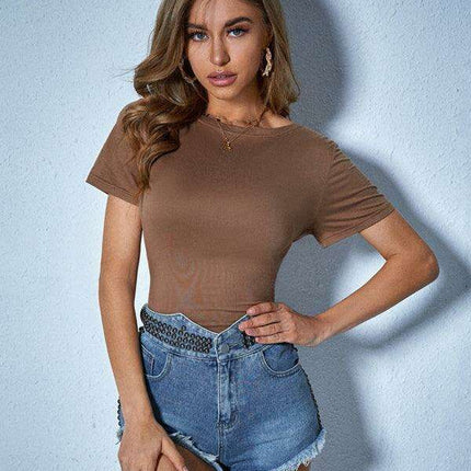 Chic Comfort: Women's Stylish Round Neck Top for Effortless Elegance