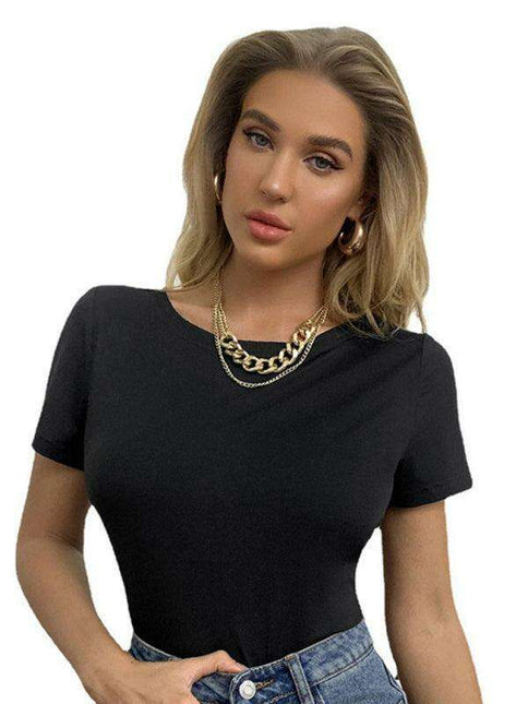 Chic Comfort: Women's Stylish Round Neck Top for Effortless Elegance