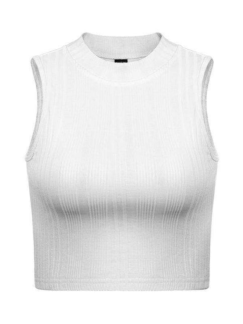 Elegant Sleeveless Top with Unique Neckline