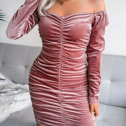 Chic Velvet Wrap Dress with Square Neckline: Effortless Elegance for Every Occasion