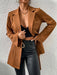 Stylish Lapel Cardigan Blazer Set for Women - Fall/Winter Wardrobe Collection