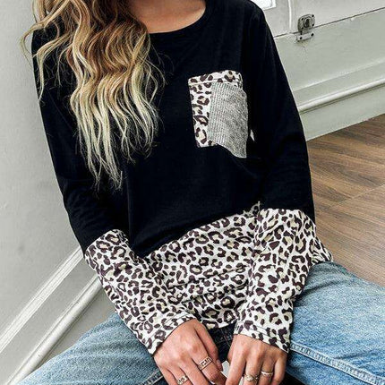 Trendy Leopard Print Long Sleeve Top - A Fashion Statement for Every Occasion