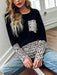 Leopard Print Long Sleeve Top - Women's Fashion Essential for All Occasions