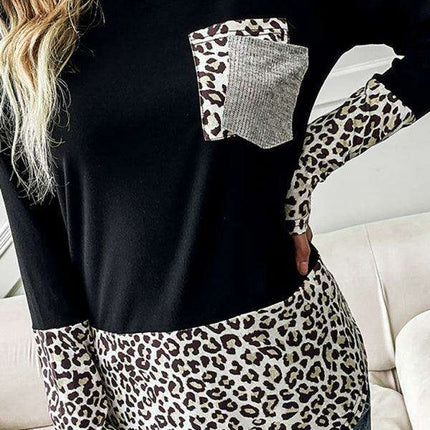 Trendy Leopard Print Long Sleeve Top - A Fashion Statement for Every Occasion