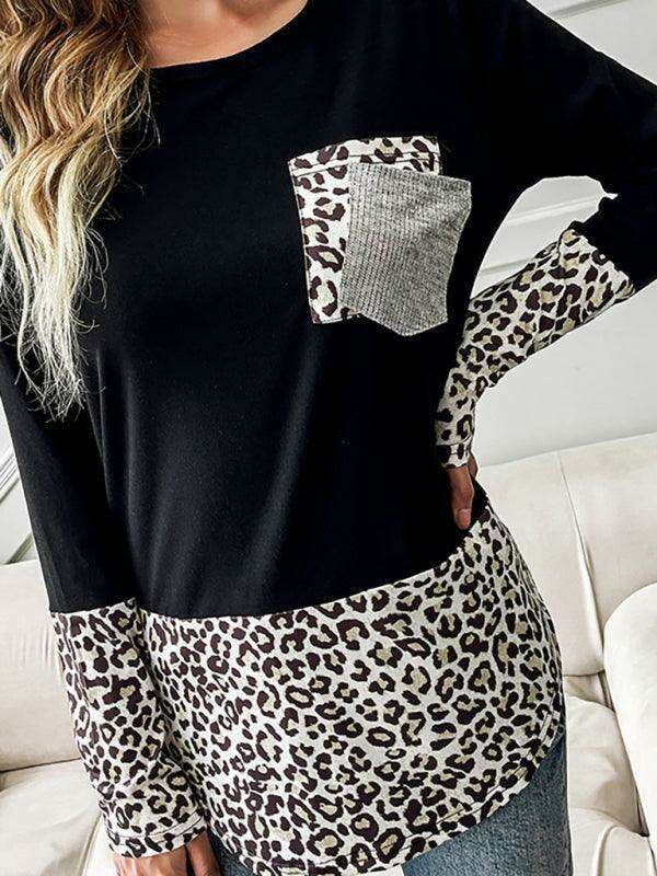 Trendy Leopard Print Long Sleeve Top - A Fashion Statement for Every Occasion