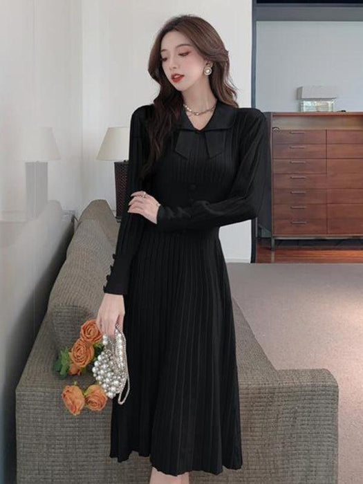 Chic Knit Skirt Dress | Elegant French Style for Women
