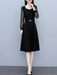 Elegantly Chic Lace Dress for Women | Stylish long sleeve slim fit dress with delicate collar