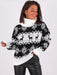Festive Holiday Turtleneck Knit Sweater for Women with Cozy Christmas Vibes