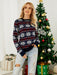 Women's Festive Christmas Sweater in Cozy Knit Fabric