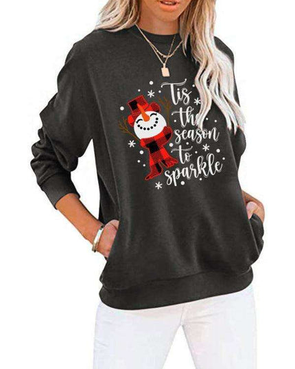Snowman Batwing Top - Cozy Christmas Chic