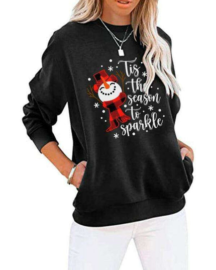 Snowman Batwing Top - Cozy Christmas Chic