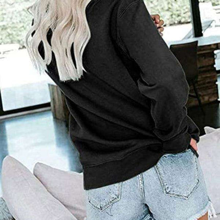 Cozy Santa Patterned Oversized Top for Festive Season