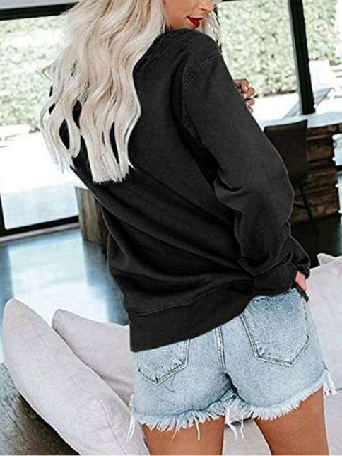 Cozy Santa Patterned Oversized Top for Festive Season