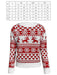 Festive Christmas Women's Sweater with Crew Neck and Long Sleeves