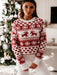 Christmas Festive Women's Sweater with Crew Neck and Long Sleeves - Versatile and Stylish Gift Option