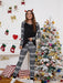 Festive Plaid Lounge Set for Women - Christmas Comfort Wear