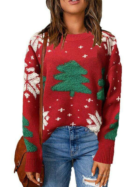 Festive Joy Women's Cozy Pullover Sweater