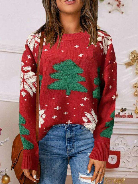 Festive Joy Women's Cozy Pullover Sweater