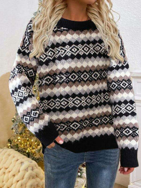 Cozy Long Sleeve Christmas Sweater for Women with Trendy Design