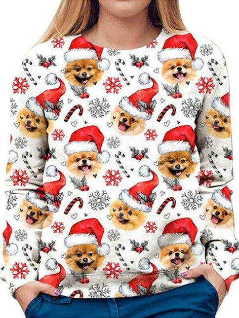 Holiday Cheer Women's Long Sleeve Christmas Graphic Tee for Festive Gatherings